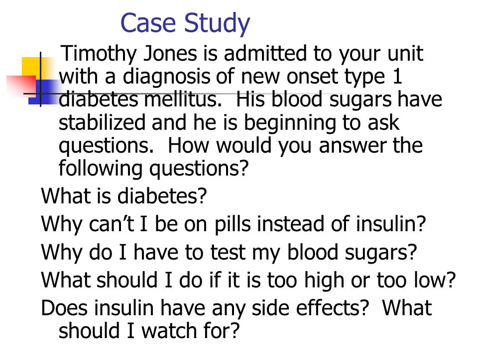 Diabetes Case Study Evolve Answers Case Study Help